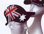 Australian flag caps